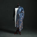 Blue - Mata Ni Pachedi Handpainted Natural Dyed Chanderi Silk Handloom Dupatta 02