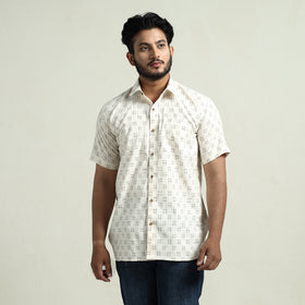 pochampally ikat cotton shirt 