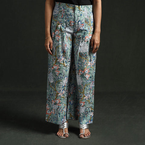 Sanganeri Hand Block Print Cotton Flared Palazzo 08