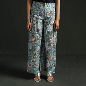 Sanganeri Hand Block Print Cotton Flared Palazzo 08