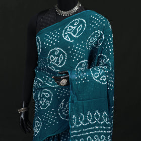 Kutch Bandhani Tie-Dye Cotton Saree 48
