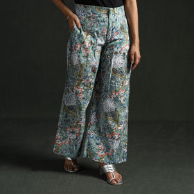 Sanganeri Hand Block Print Cotton Flared Palazzo 08