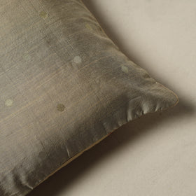 Polka Dot Zari Buti Plain Cushion Cover (16 x 16 in) 15