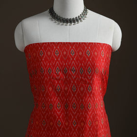 Pochampally Ikat Handloom Sico Unstitched Dress Material: Kurta with Mulberry Silk Dupatta 33