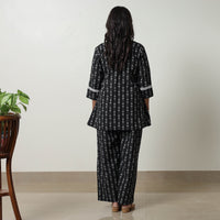 Black - Jacquard Cotton Co-Ord Set 08