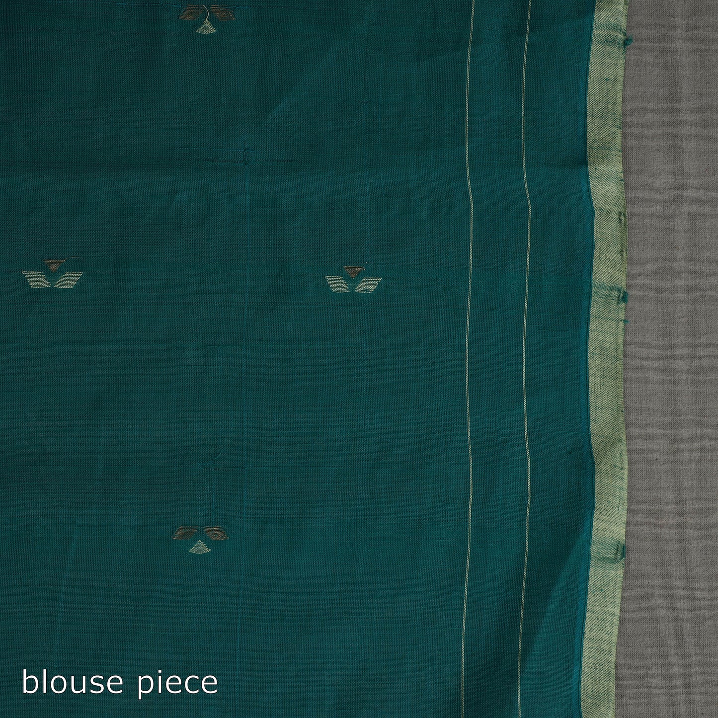 Green - Zari Tripatra Jamdani Cotton Handloom Saree 58