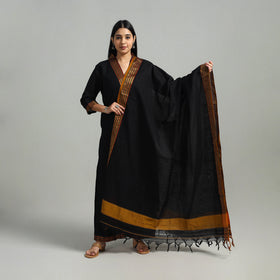 Buy Black Cotton Dharwad Kurta Set with Palazzo & Dupatta