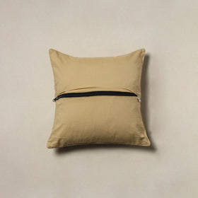 Polka Dot Zari Buti Plain Cushion Cover (16 x 16 in) 15