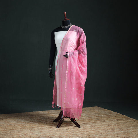 Kota Doria Cotton Embroidered Plain Dupatta 06
