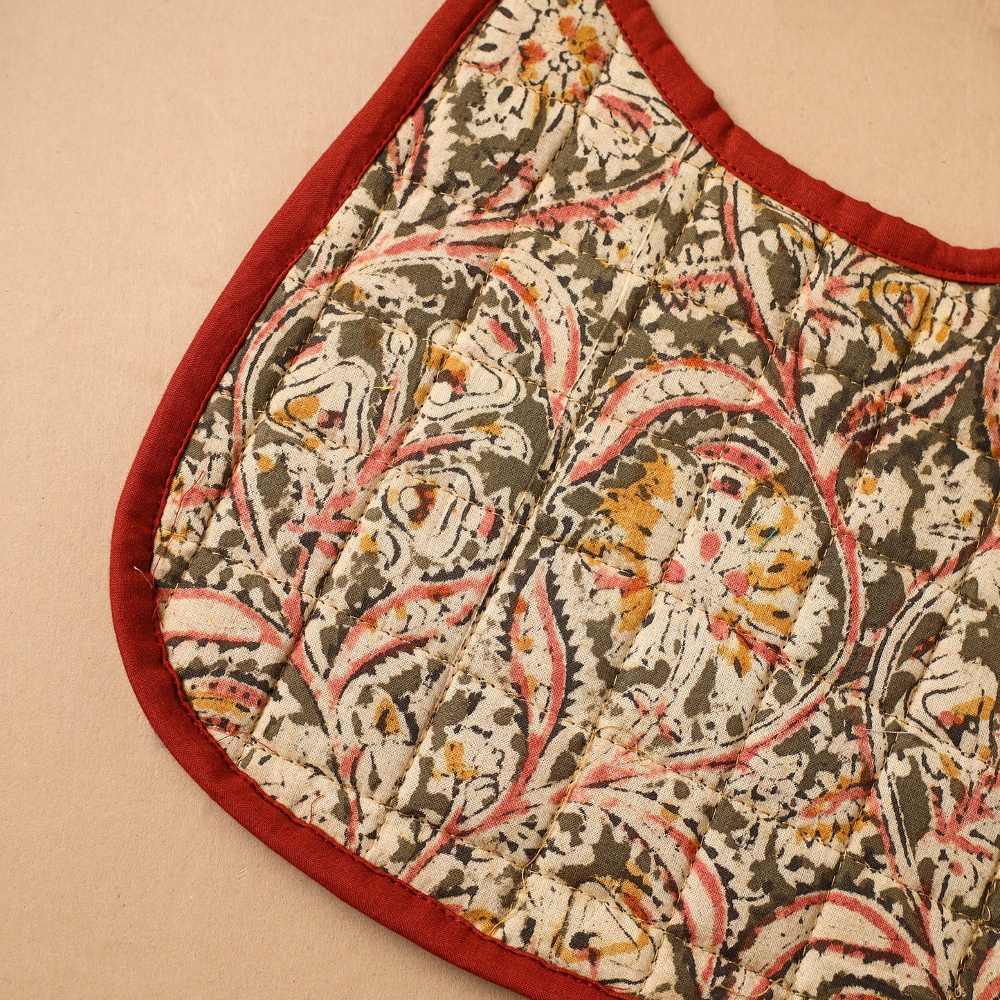 Green Handmade Cotton Baby Bib