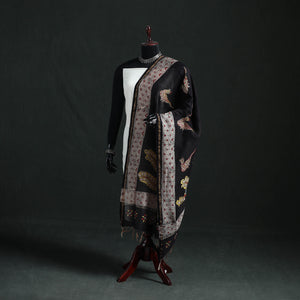 Mata Ni Pachedi Handpainted Natural Dyed Chanderi Silk Handloom Dupatta 03