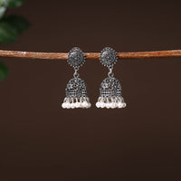 Atifa Handcrafted GS Beaded Jhumki Earrings