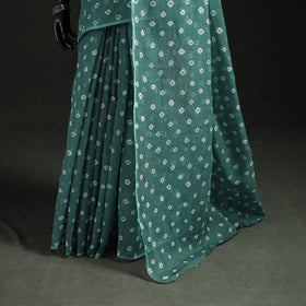 Bandhani Tie-Dye Kota Doria Cotton Saree 21