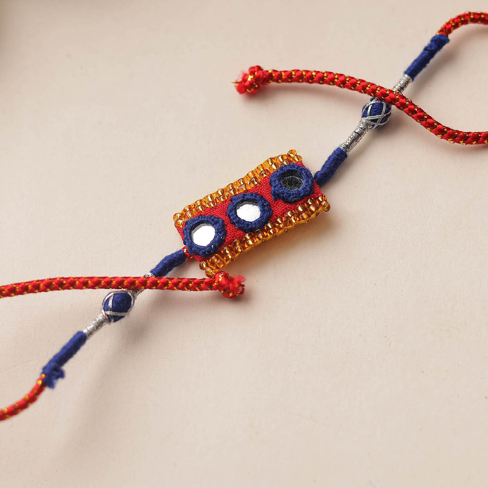 Mirror & Beadwork Rakhi