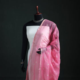 Kota Doria Cotton Embroidered Plain Dupatta 06