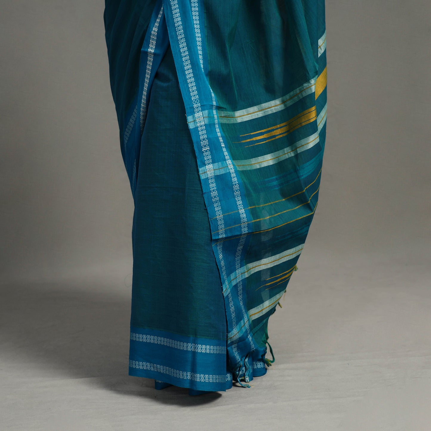 Green - Raat Rani Cotton Handloom Saree 05