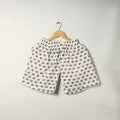 White - cotton unisex sanganeri shorts/boxer 07 - l