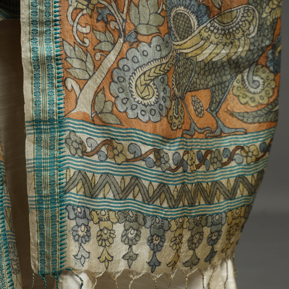 kalamkari silk dupatta