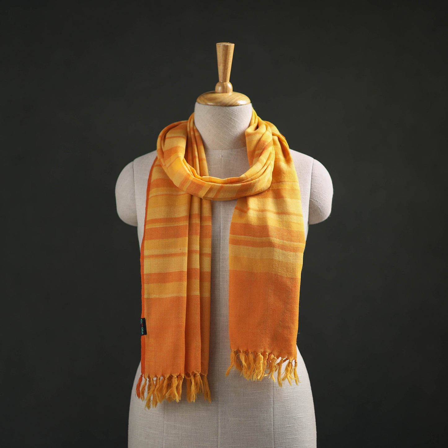 Kumaun Handwoven Pure Merino Wool Stole 89