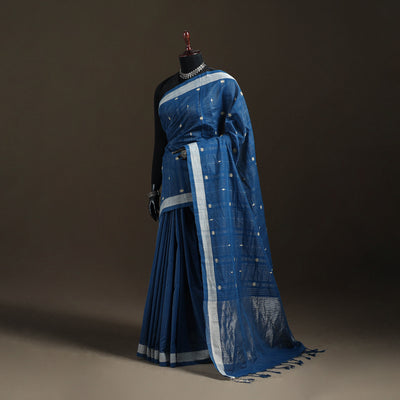 Srikakulam Jamdani Buti Zari Pure Handloom Cotton Saree 01