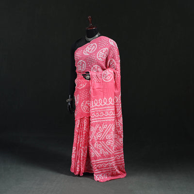 Kutch Bandhani Tie-Dye Cotton Saree 47