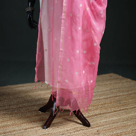 Kota Doria Cotton Embroidered Plain Dupatta 06