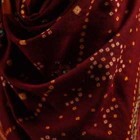 Kutch Bandhani Handwoven Neran Hand Embroidery Merino Wool Shawl 63