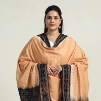 Brown - Sambalpuri Ikat Weave Cotton Dupatta 35