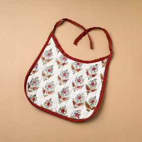 White Handmade Cotton Baby Bib