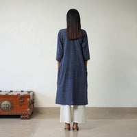 Block Printed Cotton Straight Ajrakh Kurta 38