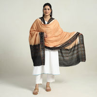 Brown - Sambalpuri Ikat Weave Cotton Dupatta 35