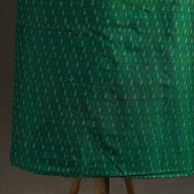 Green - Pochampally Ikat Handloom Sico Unstitched Dress Material: Kurta with Mulberry Silk Dupatta 34