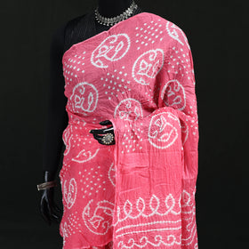 Kutch Bandhani Tie-Dye Cotton Saree 47