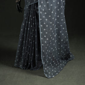 Bandhani Tie-Dye Kota Doria Cotton Saree 22