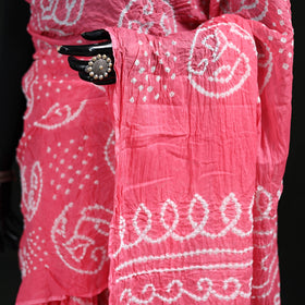 Kutch Bandhani Tie-Dye Cotton Saree 47
