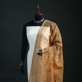 Kota Doria Cotton Embroidered Plain Dupatta 07