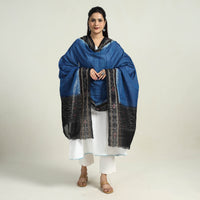 Blue - Sambalpuri Ikat Weave Cotton Dupatta 36