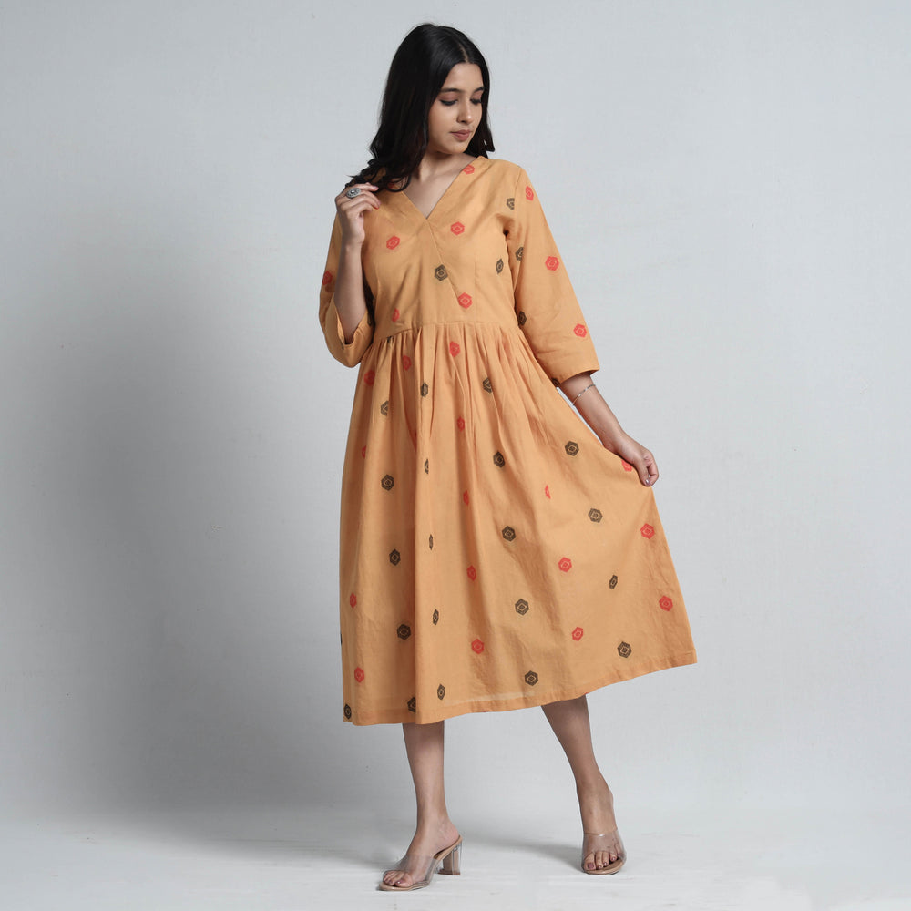 Exquisite Jacquard Cotton Dress