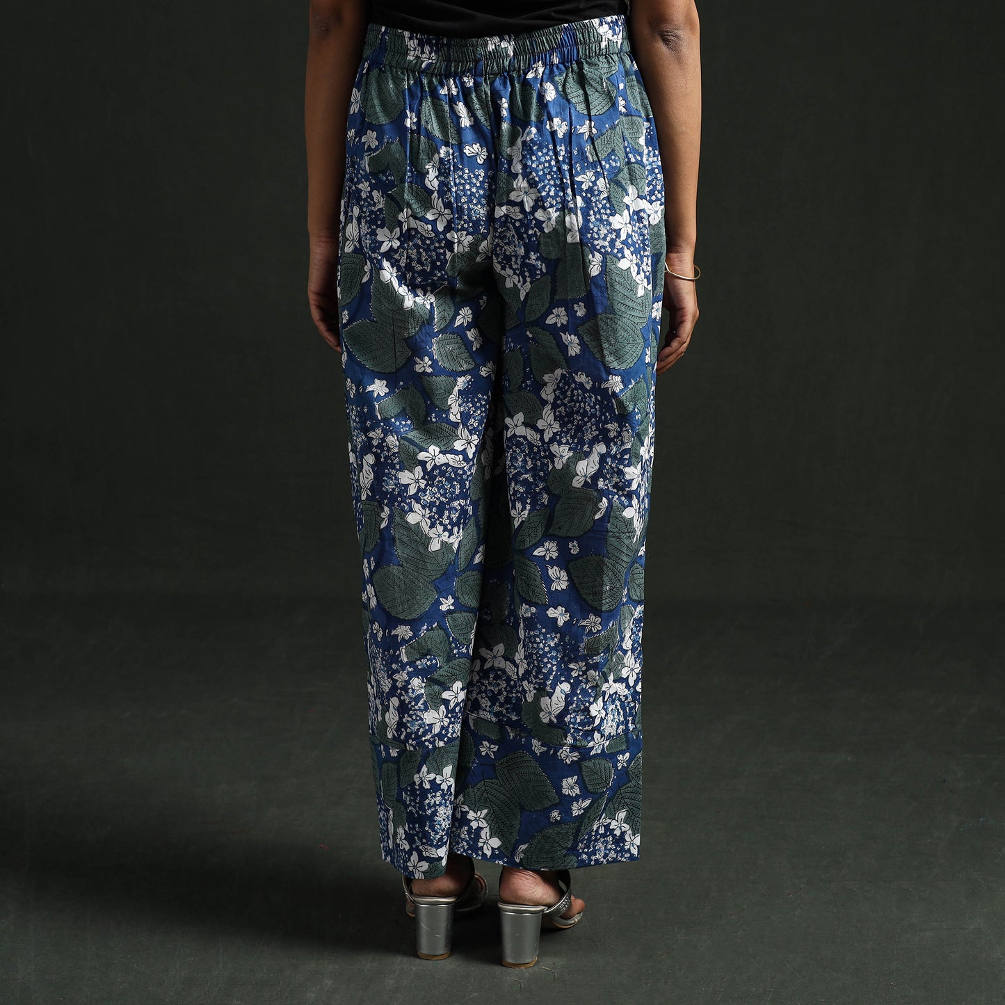 Sanganeri Hand Block Print Cotton Flared Palazzo 07