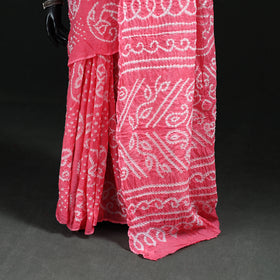 Kutch Bandhani Tie-Dye Cotton Saree 47