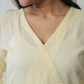  Plain Running Stitch Cotton A-Line Kurta 01 