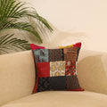 Buy Multicolor Handcrafted Cotton Patchwork Cushion Cover