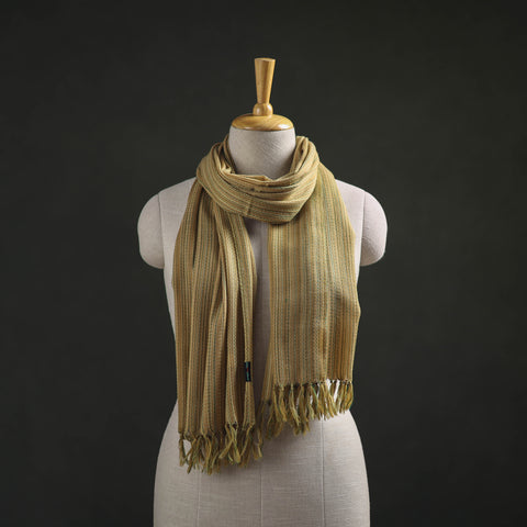 Green - Kumaun Handwoven Pure Merino Wool Stole 93