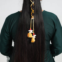 Thread Braided & Shell Work Hair Parandi 45