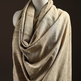 Kutch Bhujodi Handspun Handwoven Merino Wool x Katia Silk Chomuk Buta Shawl 01