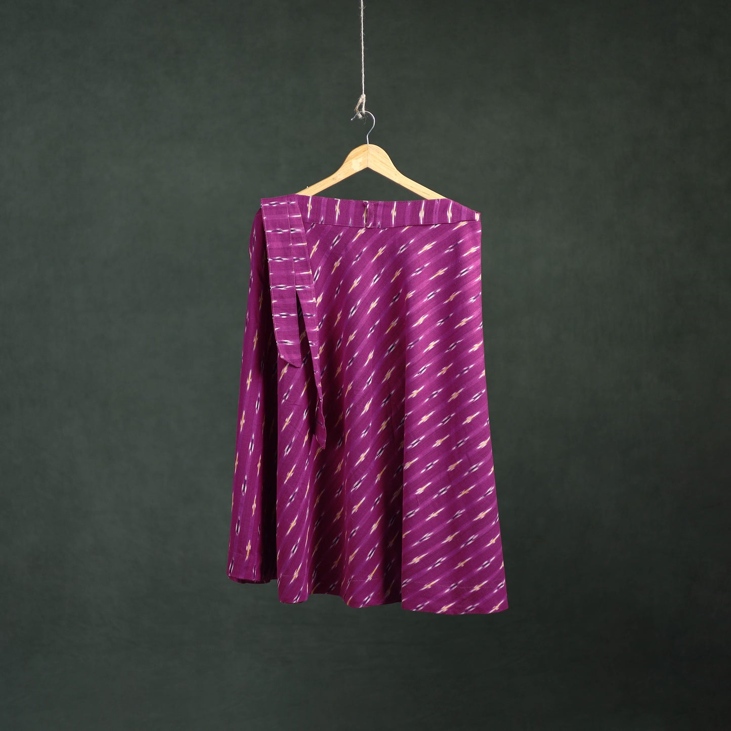 Pochampally Ikat Cotton Wrap Around Skirt 08