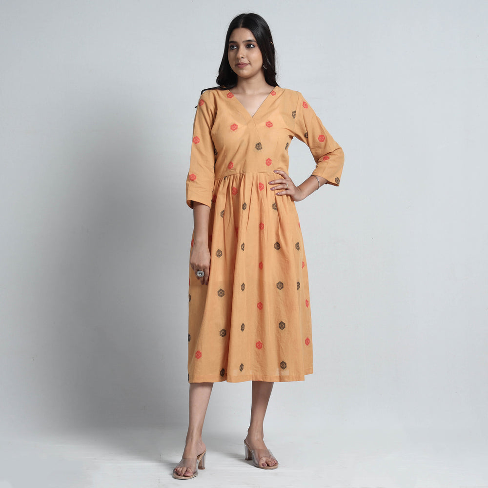 Exquisite Jacquard Cotton Dress