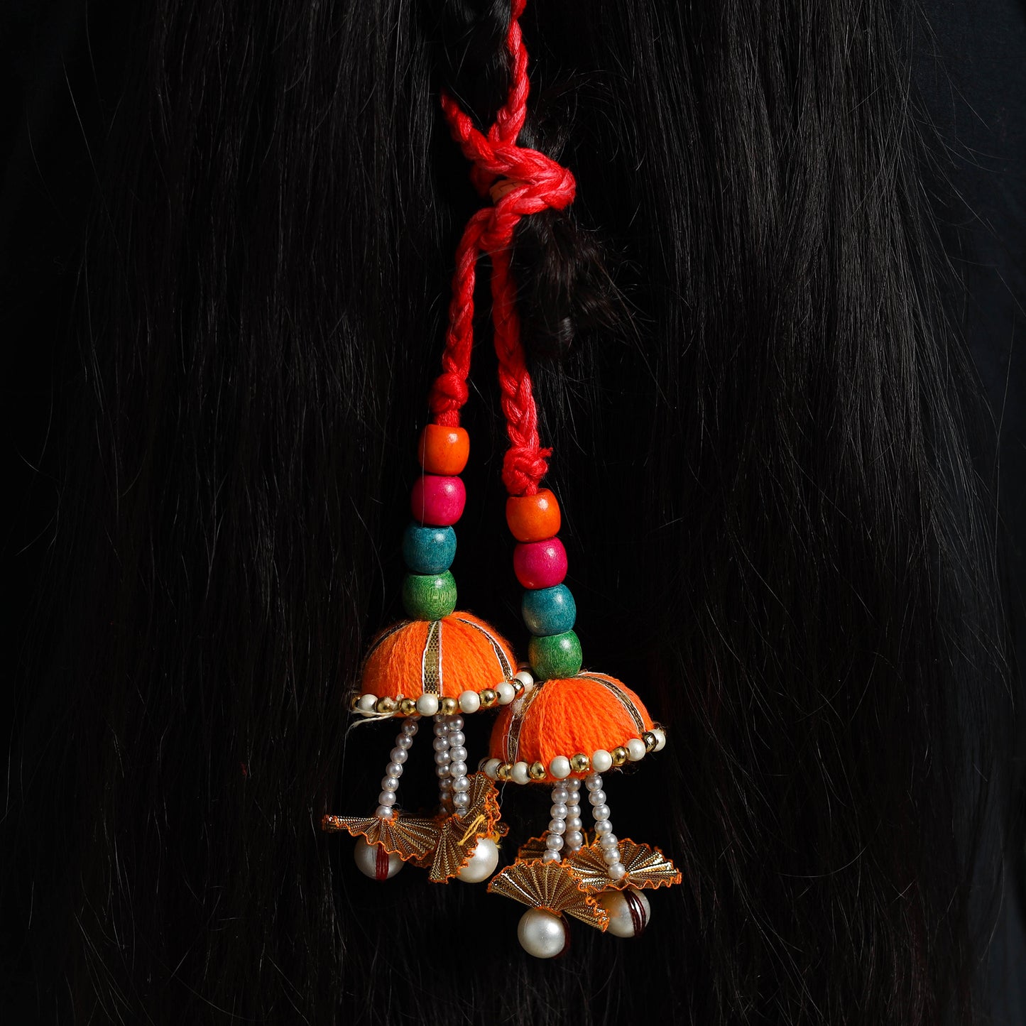 Thread Braided & Bead Work Hair Parandi 23