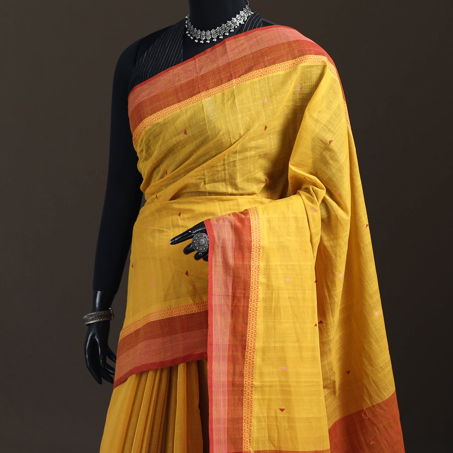 Godavari Jamdani Buti Pure Handloom Cotton Saree 03