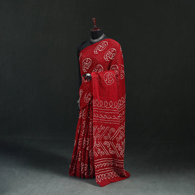 Kutch Bandhani Tie-Dye Cotton Saree 46